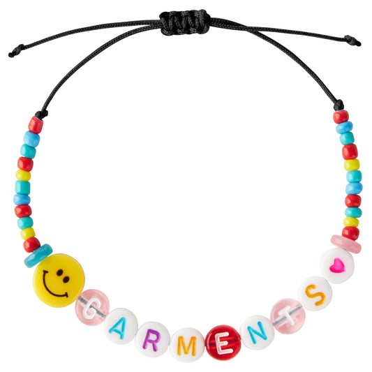 SMILE AND LOVE BRACELET - BLACK