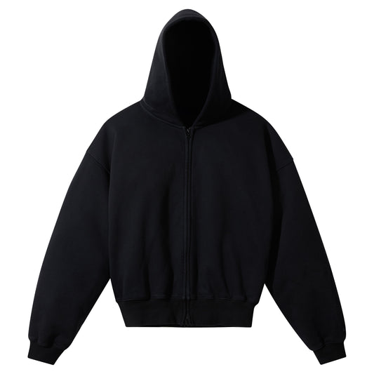 THE PERFECT ZIP HOODIE - VINTAGE BLACK